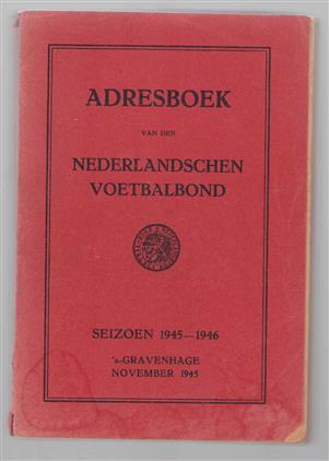 Adresboek van den Nederlandschen  voetbalbond