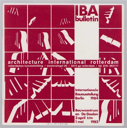 IBA bulletin, Internationale Bauausstellung Berlin 1984, Architecture International Rotterdam