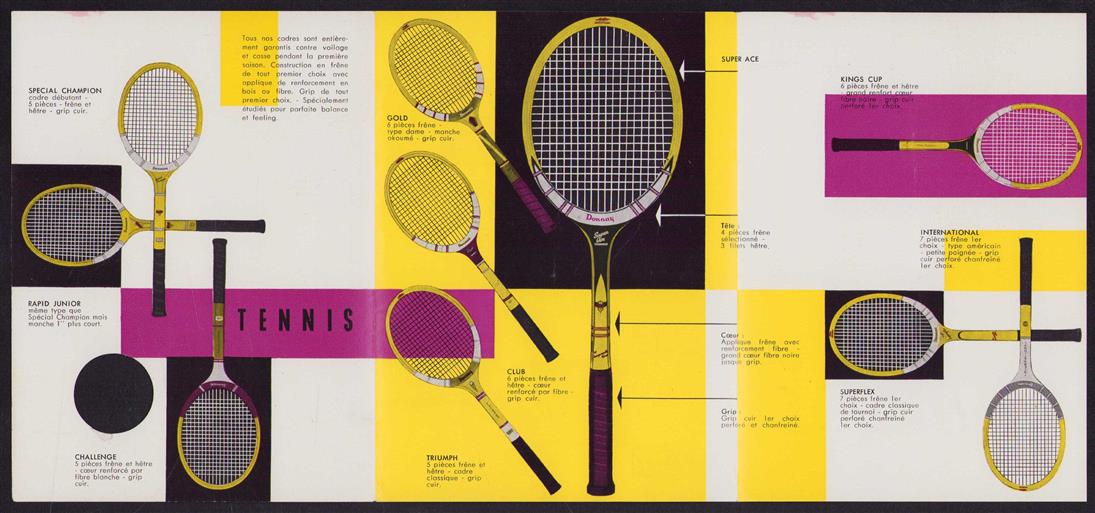 (BEDRIJF CATALOGUS - TRADE CATALOGUE) Donnay - Tennis - badminton