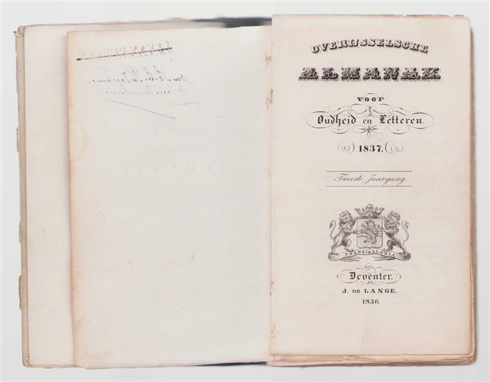 Overijsselsche almanak voor oudheid en letteren. 1837