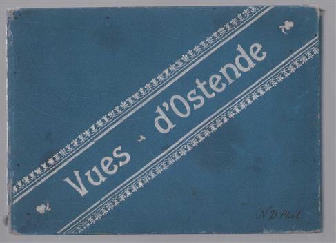 (TOERISME / TOERISTEN BROCHURE) Vues d'Ostende leporello 12 b/w photo's