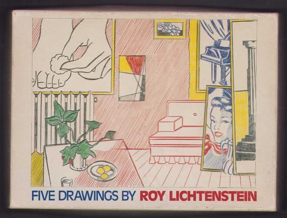 Doos / box - Five drawings by Roy Lichtenstein ( empty box)
