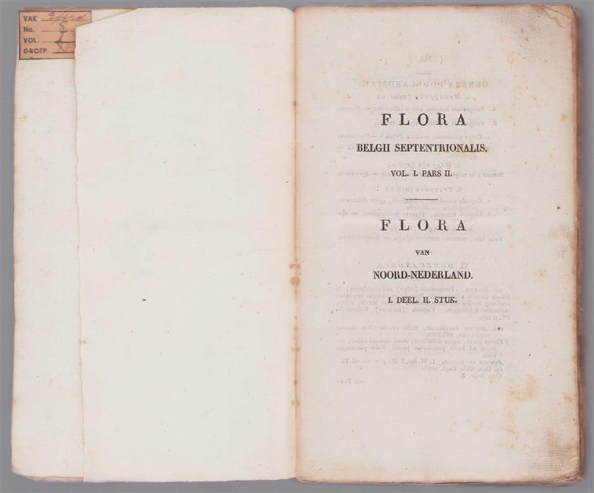 Flora belgii septentrionalis [sive index plantarum indigenarum [florae batavae compendium], quae iiusque in VII prov. foederatis repertae sunt]. Vol. 1, Pars II.