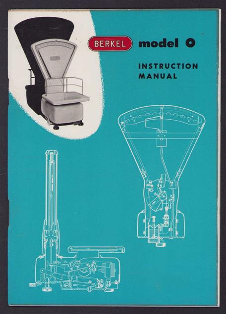 Berkel Model O  Instruction manual  (Scale manual)