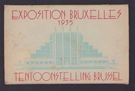 Exposition de Bruxelles 1935 = Tentoonstelling Brussel 1935. Reeks A: 10 ontvouwbare zichtkaarten