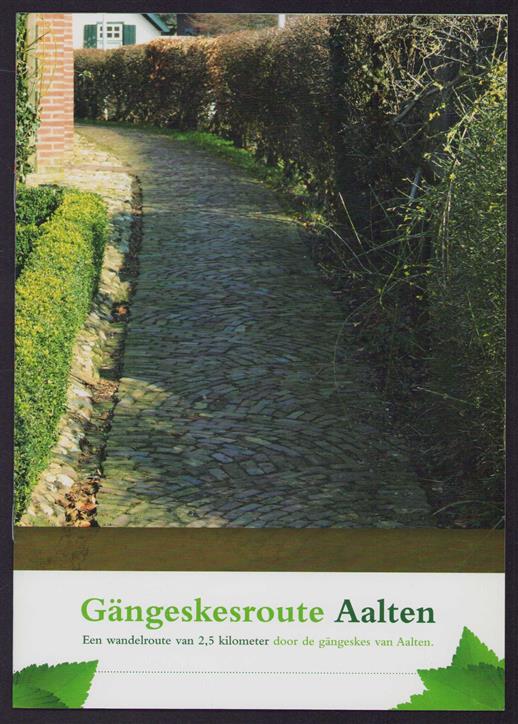 Gangeskesroute Aalten : een wandelroute van 2,5 kilometer door de gängeskes van Aalten