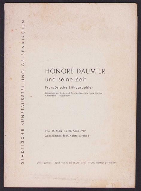 Honore Daumier und seine Zeit : Franzöische Litographien : vom 15. März bis 26. April 1959.