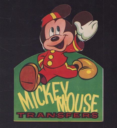 Mickey Mouse transfers.