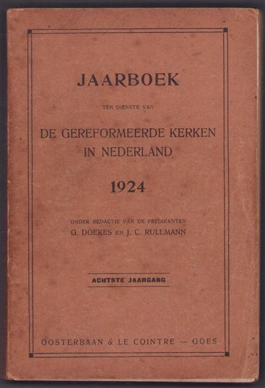 Jaarboek ten dienste van de Gereformeerde Kerken in Nederland 1924 - achtste jaargang