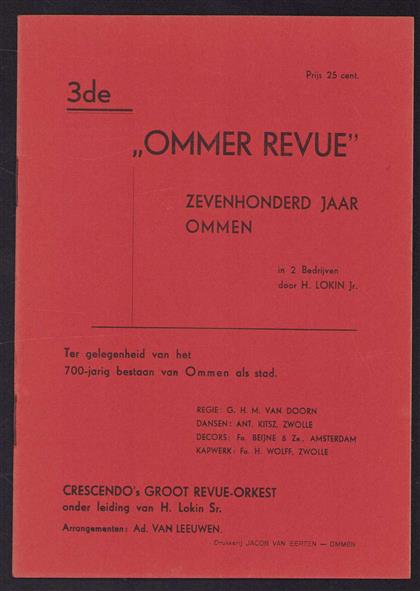 3e Ommer revue - Zevenhonderd jaar Ommen