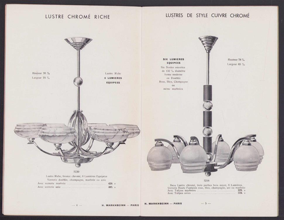 Verlichting - lampen bedrijfs catalogus - Verrerie Electicite Lusterie Edition 175 - H. Markhbeinn