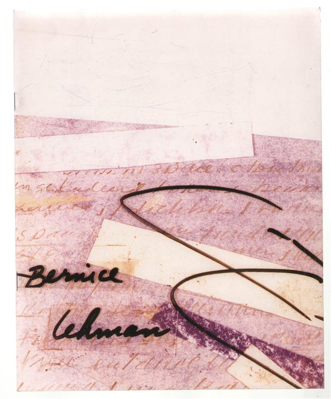 Bernice Lehman : schilderijen en tekeningen, 1985-1988.