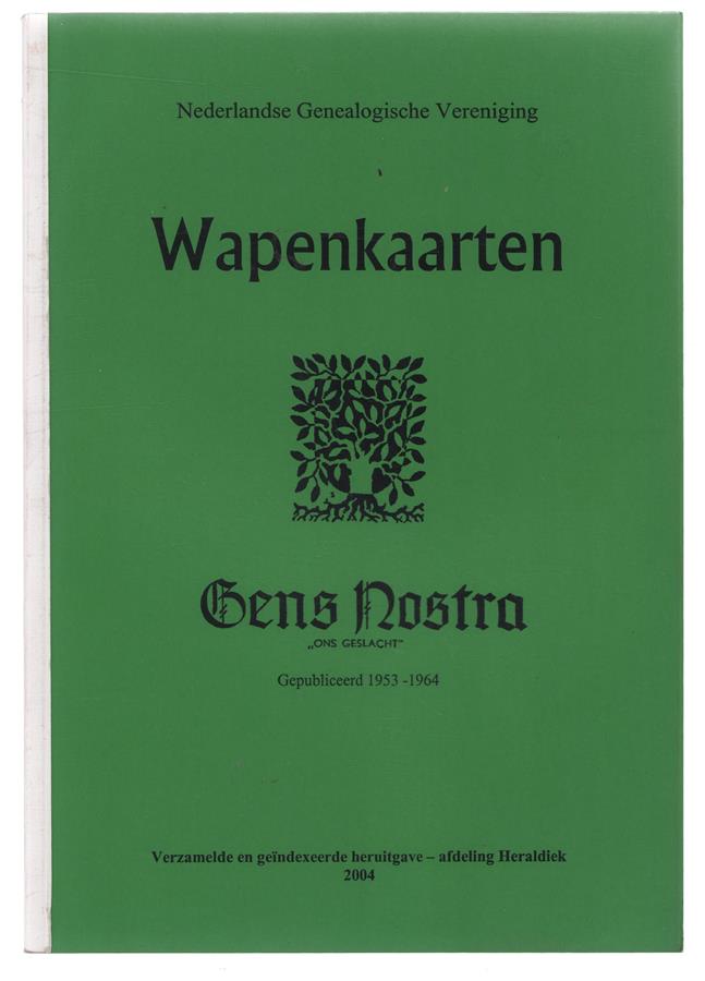 Wapenkaarten Gens Nostra (Ons geslacht) Gepubliceerd 1953 - 1964