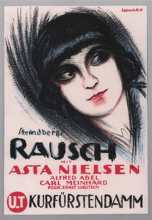 (POSTER - AFFICHE) FILM : Rausch mit Asta Nielsen - Alfred Abel, Carl Meinhard - Regie: Ernst Lubitch