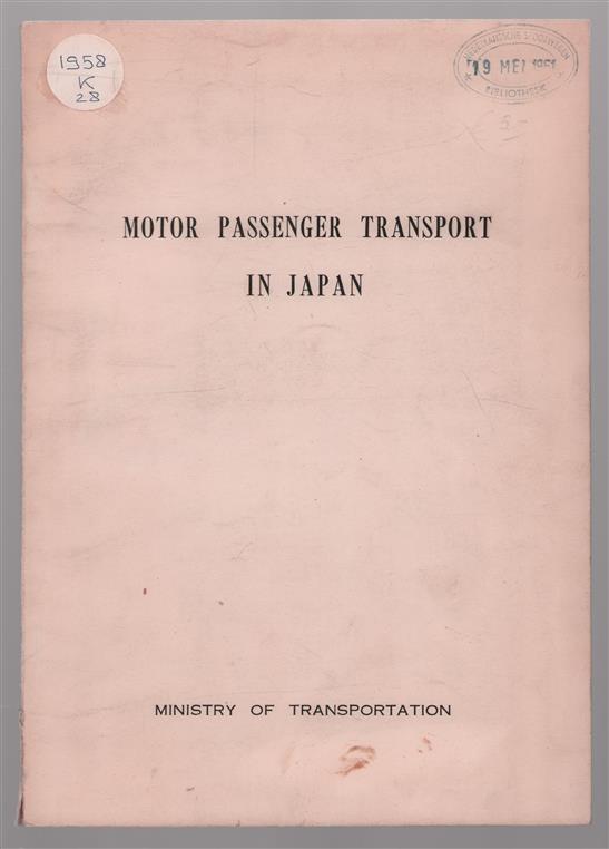 motor passenger transport in japan