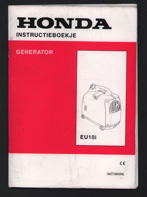 Honda generator instructieboekje  EU10i