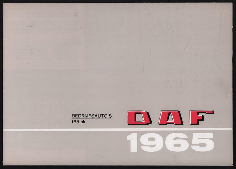 (AUTO FOLDER - CAR BROCHURE) Bedrijfsautos 165 Pk  DAF 1965 - Voor elk bedrijf het juiste type