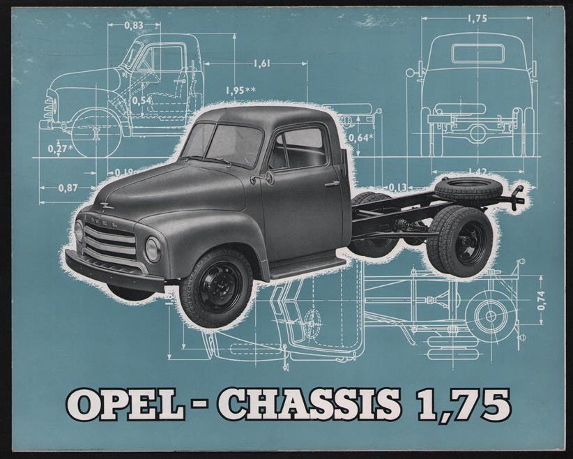 (AUTO FOLDER - CAR BROCHURE) Opel - Chassis 1,75