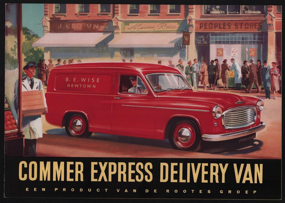 (AUTO FOLDER - CAR BROCHURE) Commer Express Delivery Van