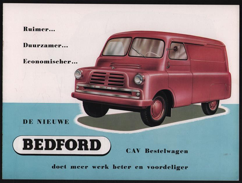 (AUTO FOLDER - CAR BROCHURE) De nieuwe Bedford CAV bestelwagen doet meer werk en voordeliger