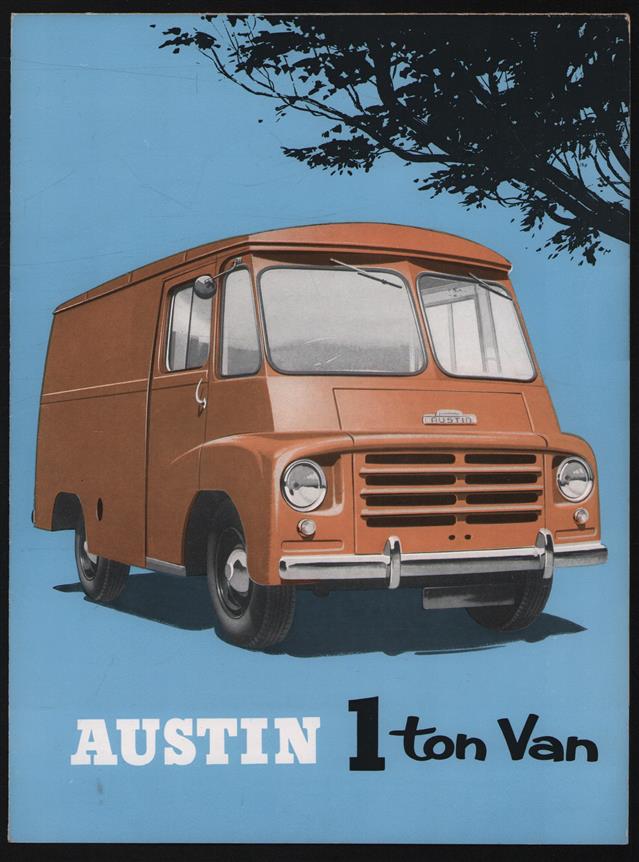 (AUTO FOLDER - CAR BROCHURE) Austin 1 ton Van