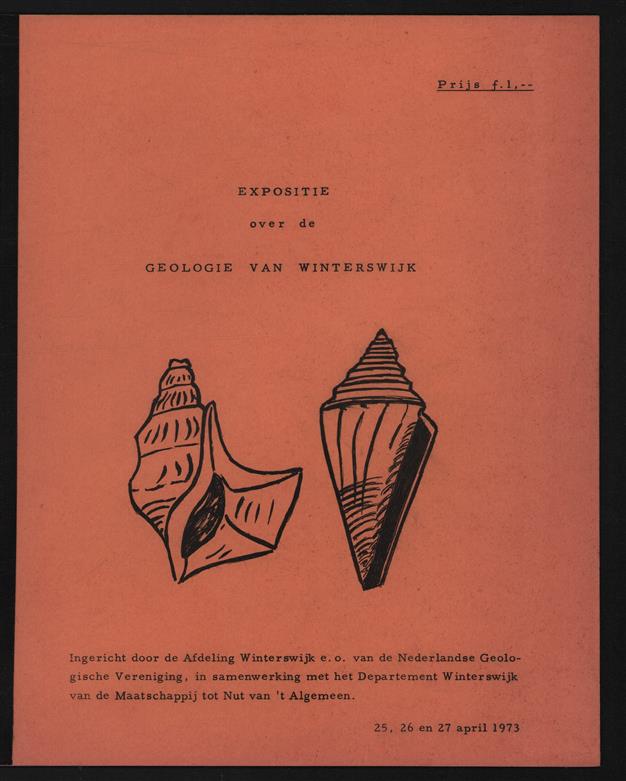 Expositie over de Geologie van Winterswijk, 25-27 april 1973.