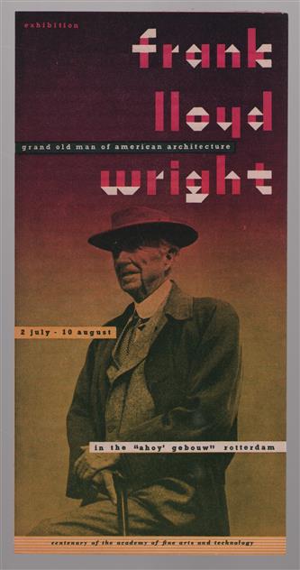 Frank Lloyd Wright : grand old man of American architecture.