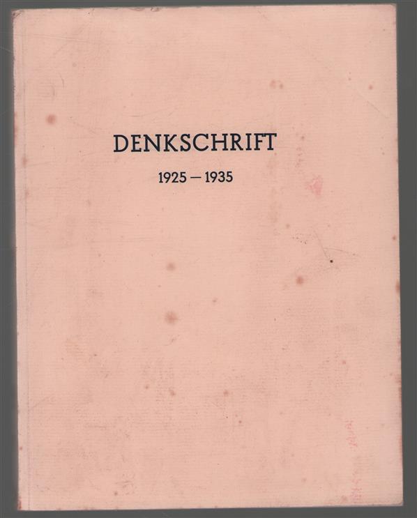 Denkschrift uber Angelegenheiten der Anthroposophischen Gesellschaft in den Jahren 1925 bis 1935