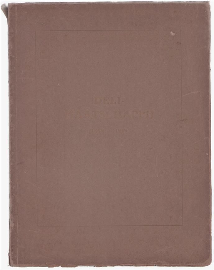 Gedenkschrift bij gelegenheid van het vijftigjarig bestaan Deli-maatschappij 1869-1919