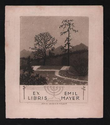 Ex Libris - Exlibris - Emil Mayer (ets?)