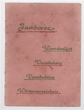 jamboree woordenlijst Vocabulary - Vocabulaire - Worterverzeichnis