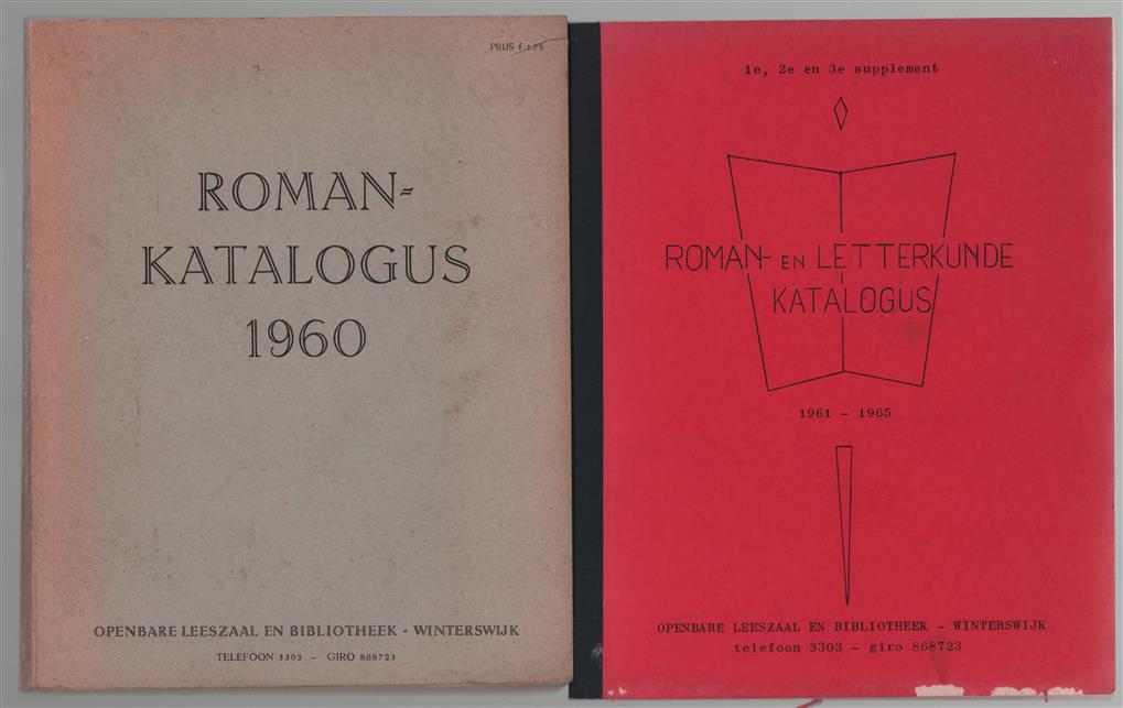 Roman Katalogus 1960 + 1e ,2e en 3e supplement