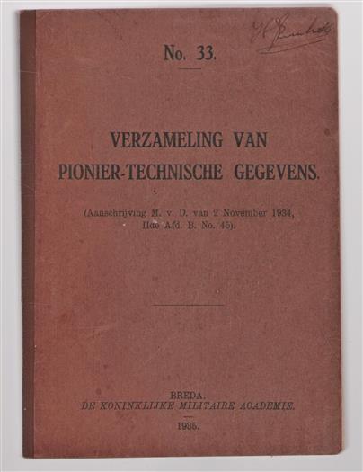 Verzameling van pionier-technische gegevens.