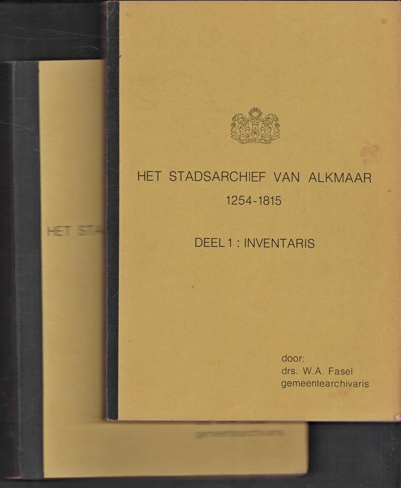 Het stadsarchief van Alkmaar, 1254-1815