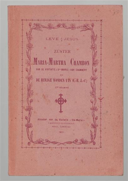 Zuster Maria-Martha Chambon van de Visitatie "Ste Marie" van Chamb�ry en de Heilige Wonden van O.H.J.C