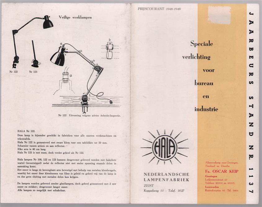 Speciale verlichting voor bureau en industrie HALA