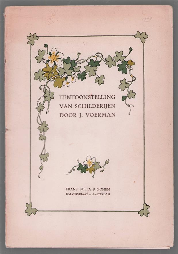 Tentoonstelling van schilderijen door J. Voerman [Amsterdam, 1909].