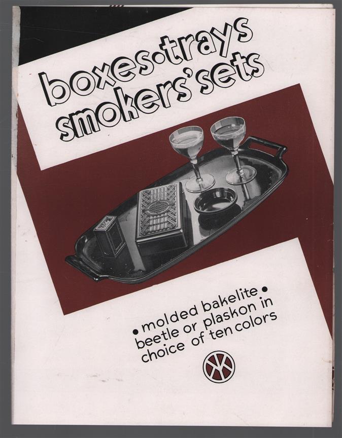 Brochure reclame: Bakelite - Boxes - Trays - Smokers sets