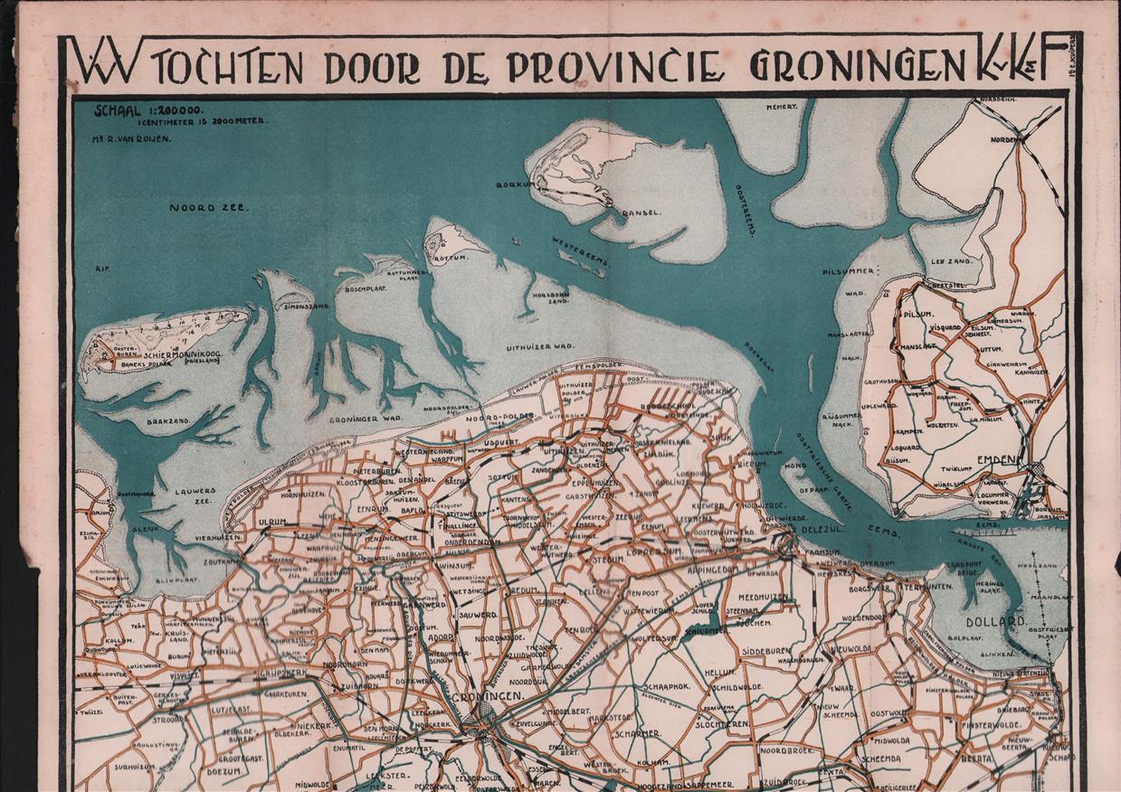 KAART - VVV tochten door de provincie Groningen -