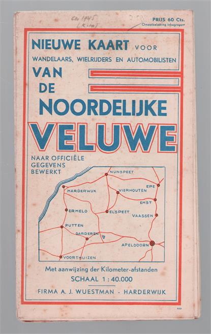 Kaart van de noordelijke Veluwe