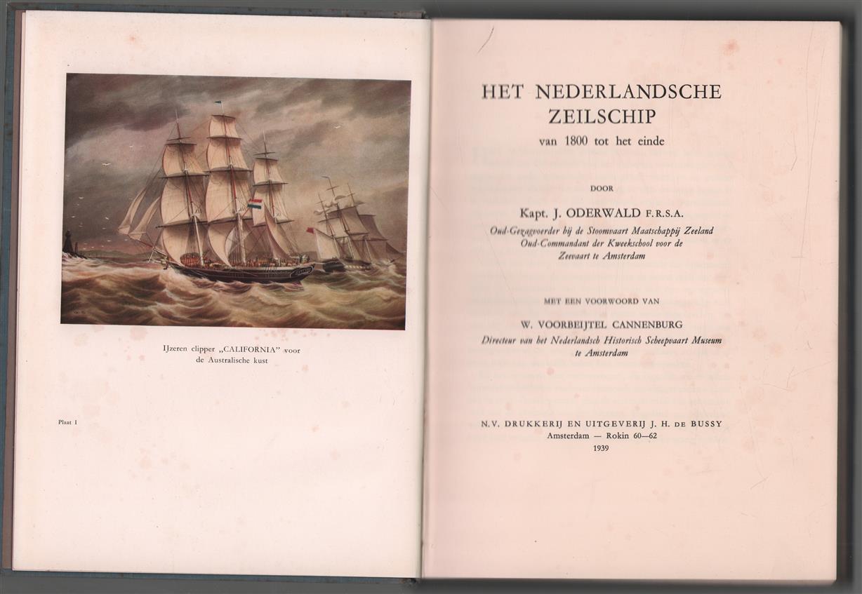 Het Nederlandsche zeilschip van 1800 tot het einde