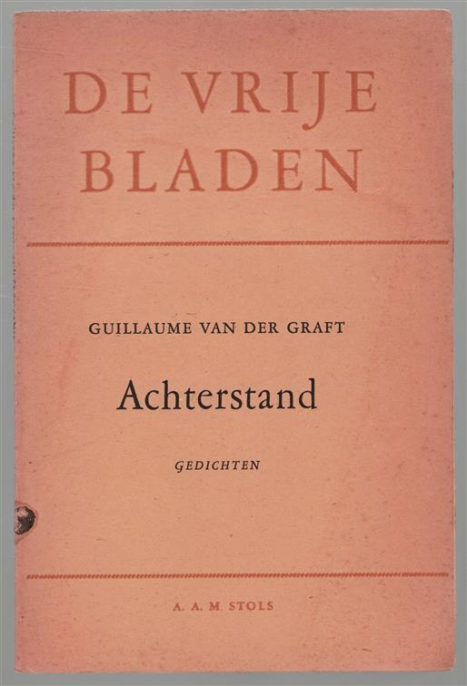 Achterstand : gedichten