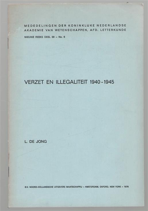 Verzet en illegaliteit 1940 - 1945