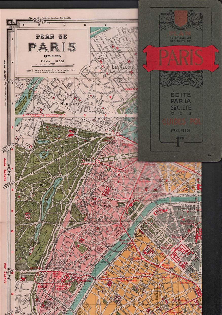 Plan et nomenclature des rues de Paris