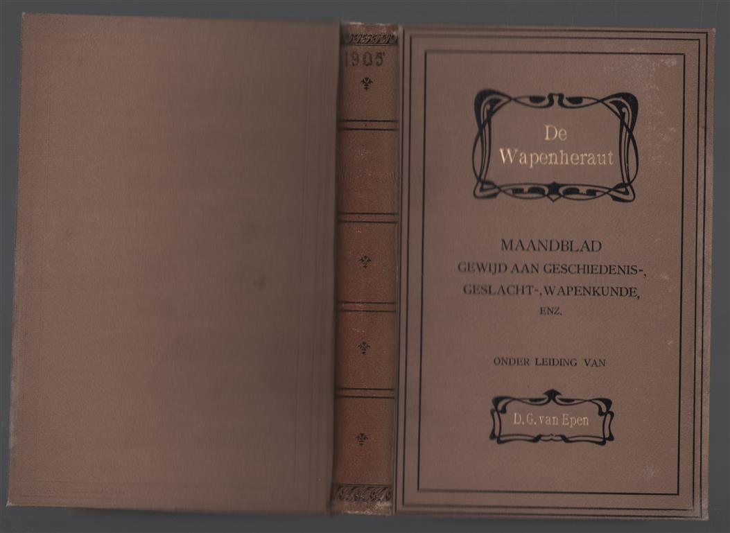 9e jaargang - De wapenheraut, maandblad gewijd aan geschiedenis, geslachts-, wapen-, oudheidkunde enz.