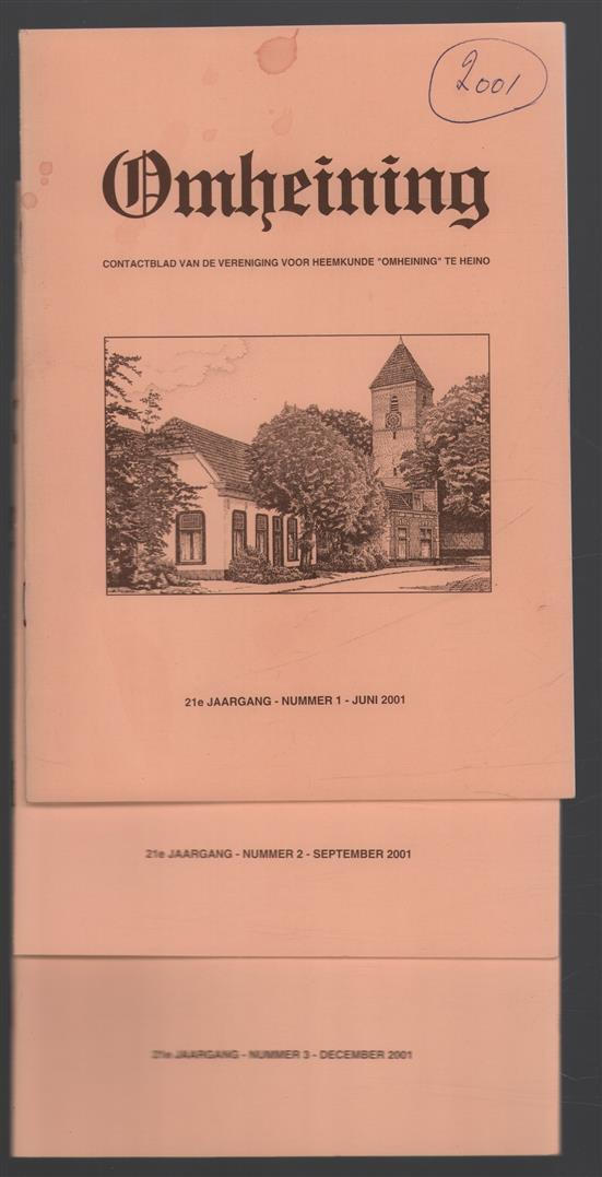 2001- Omheining, contactblad van de Vereniging voor Heemkunde "Omheining" te Heino