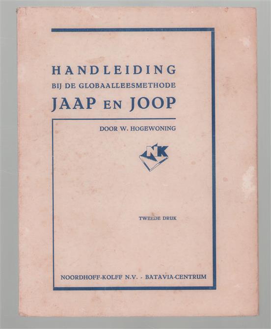 Handleiding bij de globaalleesmethode Jaap en Joop ( 2e druk )