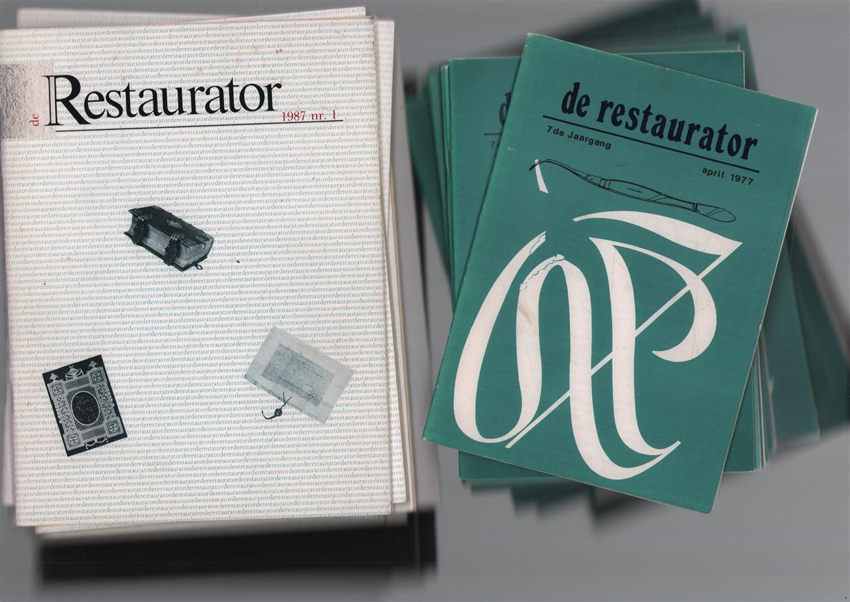 De restaurator : orgaan van de Vereniging Restaurateurs Oude Archieven ( SET 20 years)