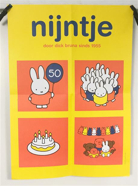(POSTER - AFFICHE) POSTER Nijntje door Dick Bruna sinds 1955