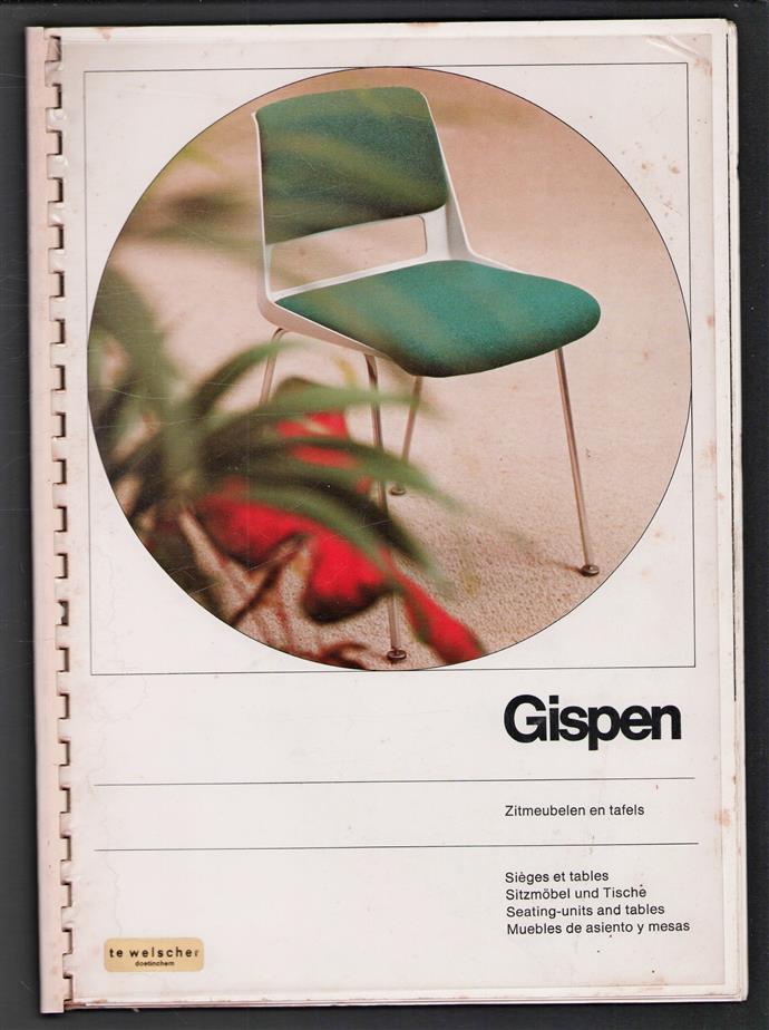 CATALOGUS - Zitmeubelen en tafels ( siege et tables / Sitzmobel und Tische / Seating-units and tables / Muebles de asiento y mesas.